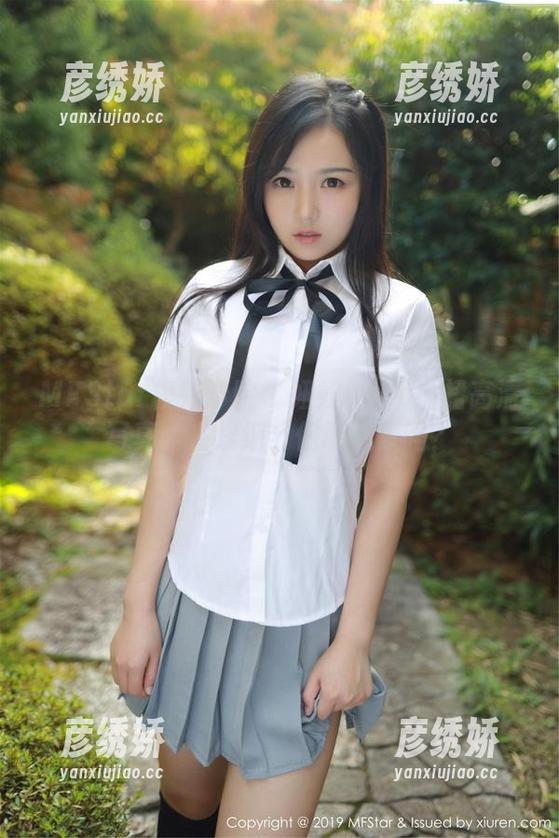 MFStar模范学院-妞妞koko MFStar模范学院 - 妞妞koko白裙高清写真:在线细节你敢想象吗?
