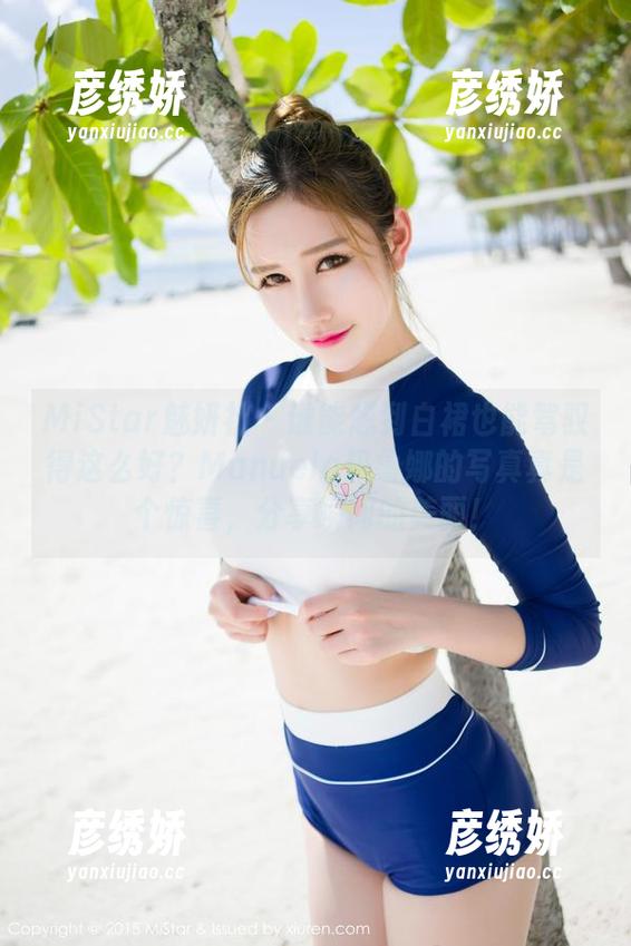 MiStar魅妍社 - 谁能想到白裙也能驾驭得这么好？Manuela玛鲁娜的写真真是个惊喜，分享瞬间的美丽！